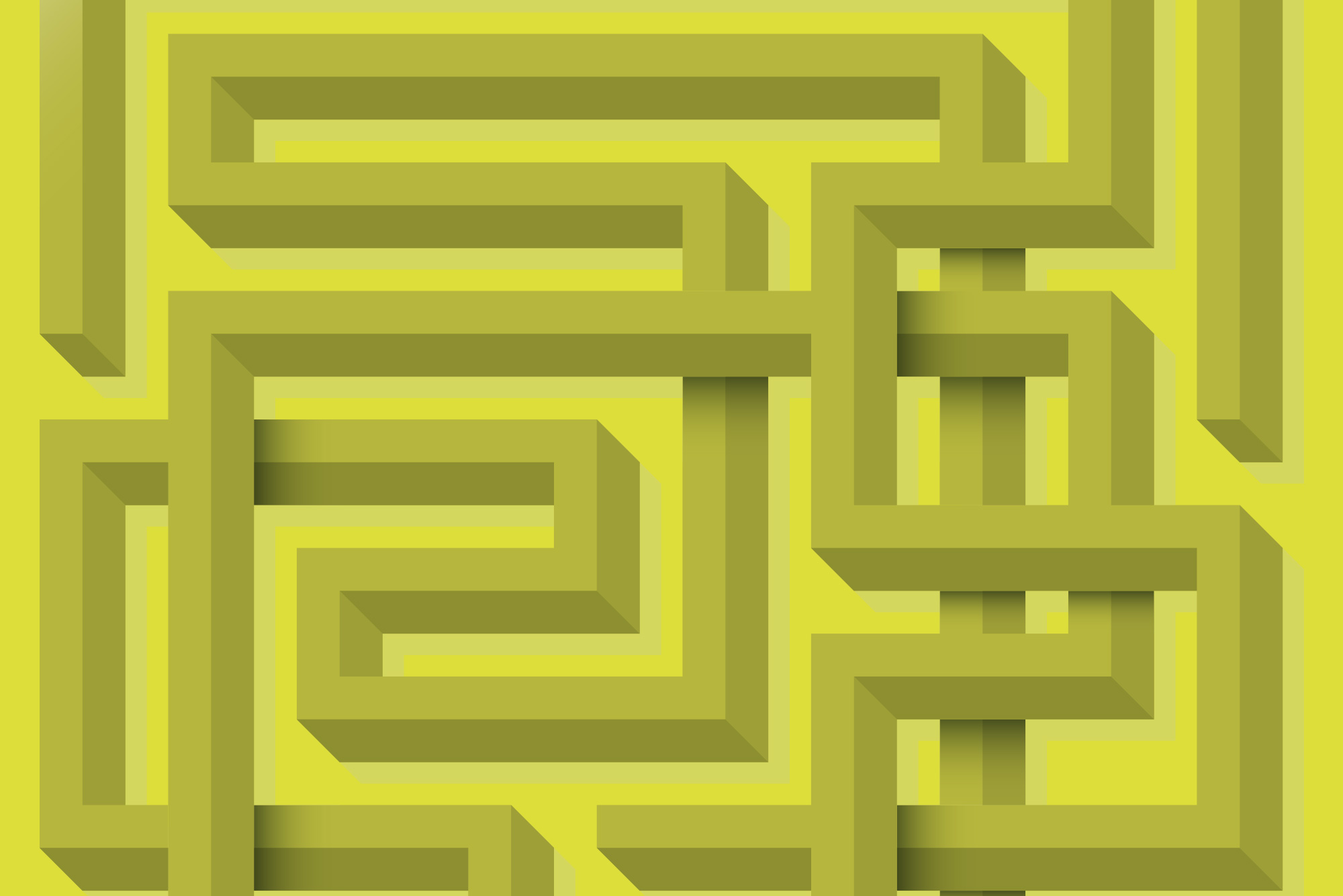 Pattern on yellow background - Fantastic digital experience