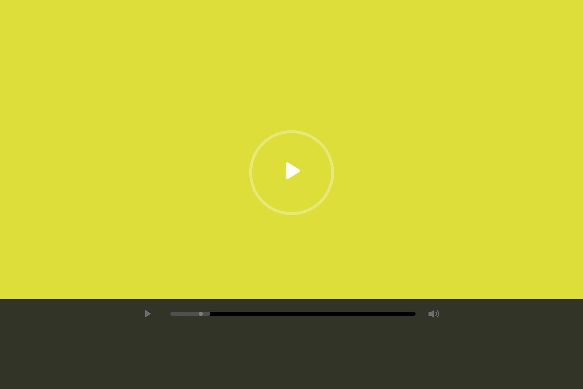 Video play button on yellow background - Video matters