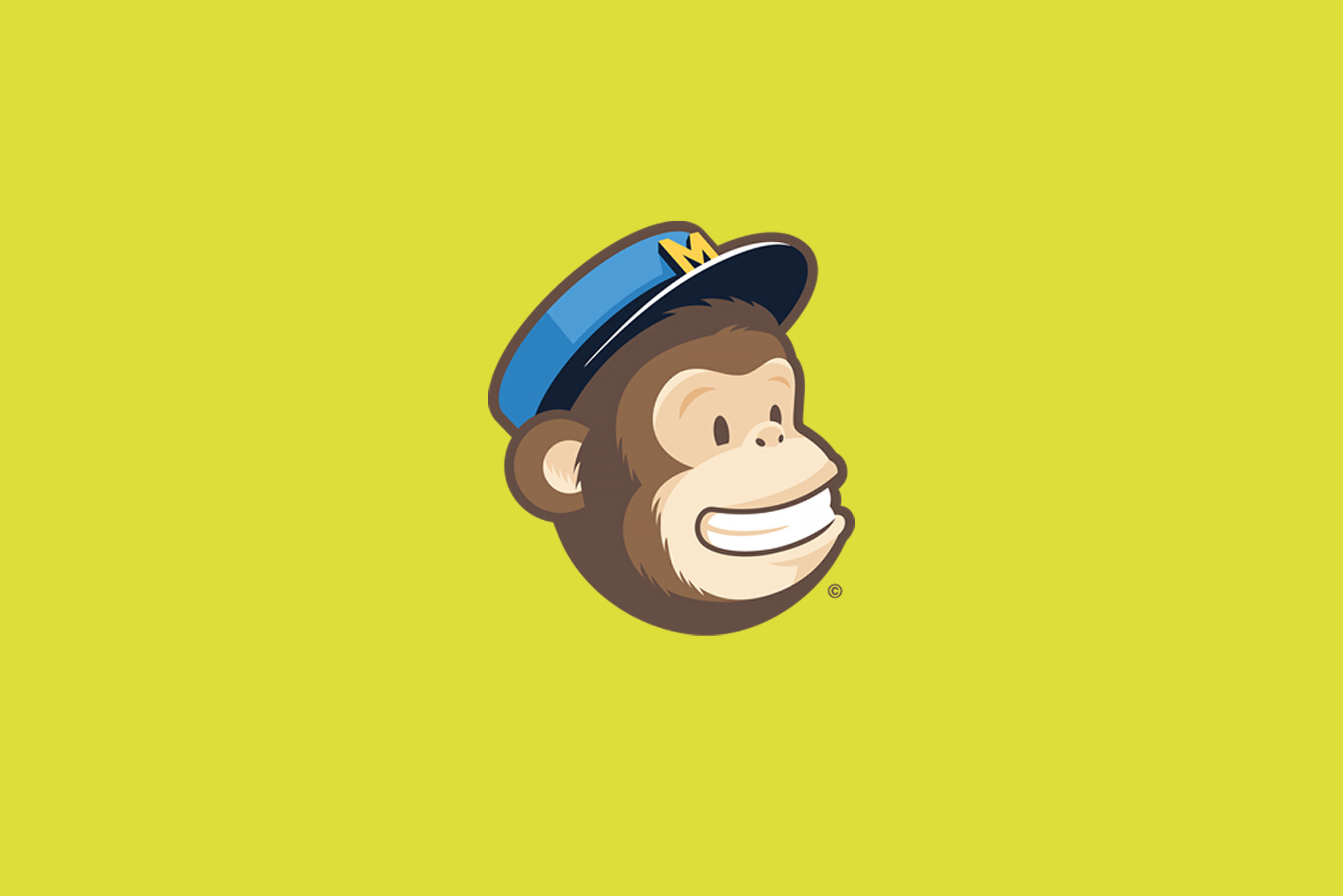 Mail Chimp logo on yellow background - Benefits of Email Marketing